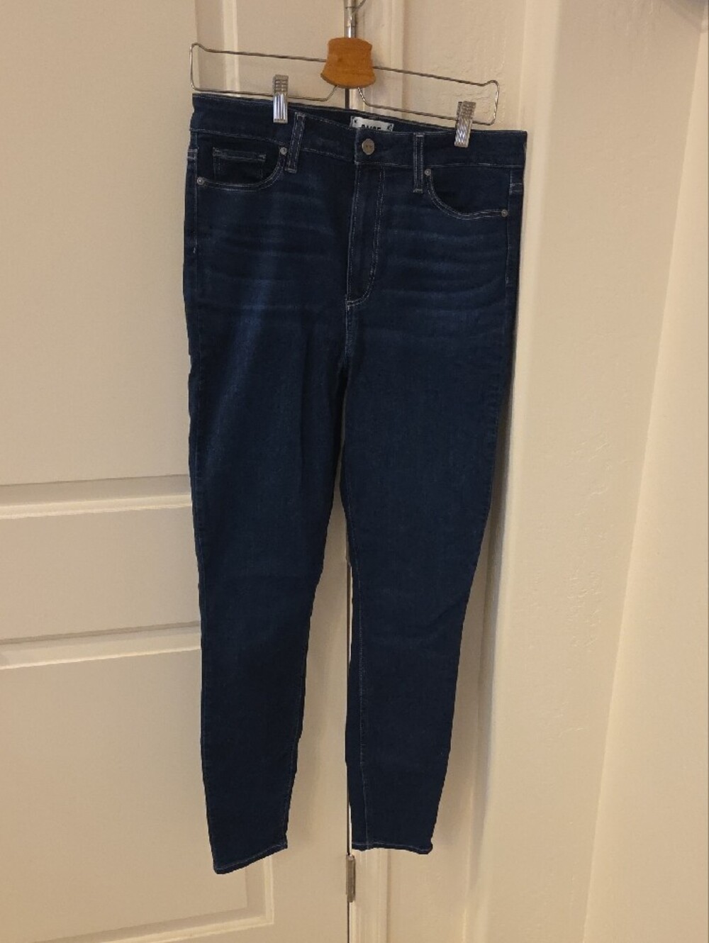 PAIGE Dark Blue Skinny Jeans - Picture 5 of 6